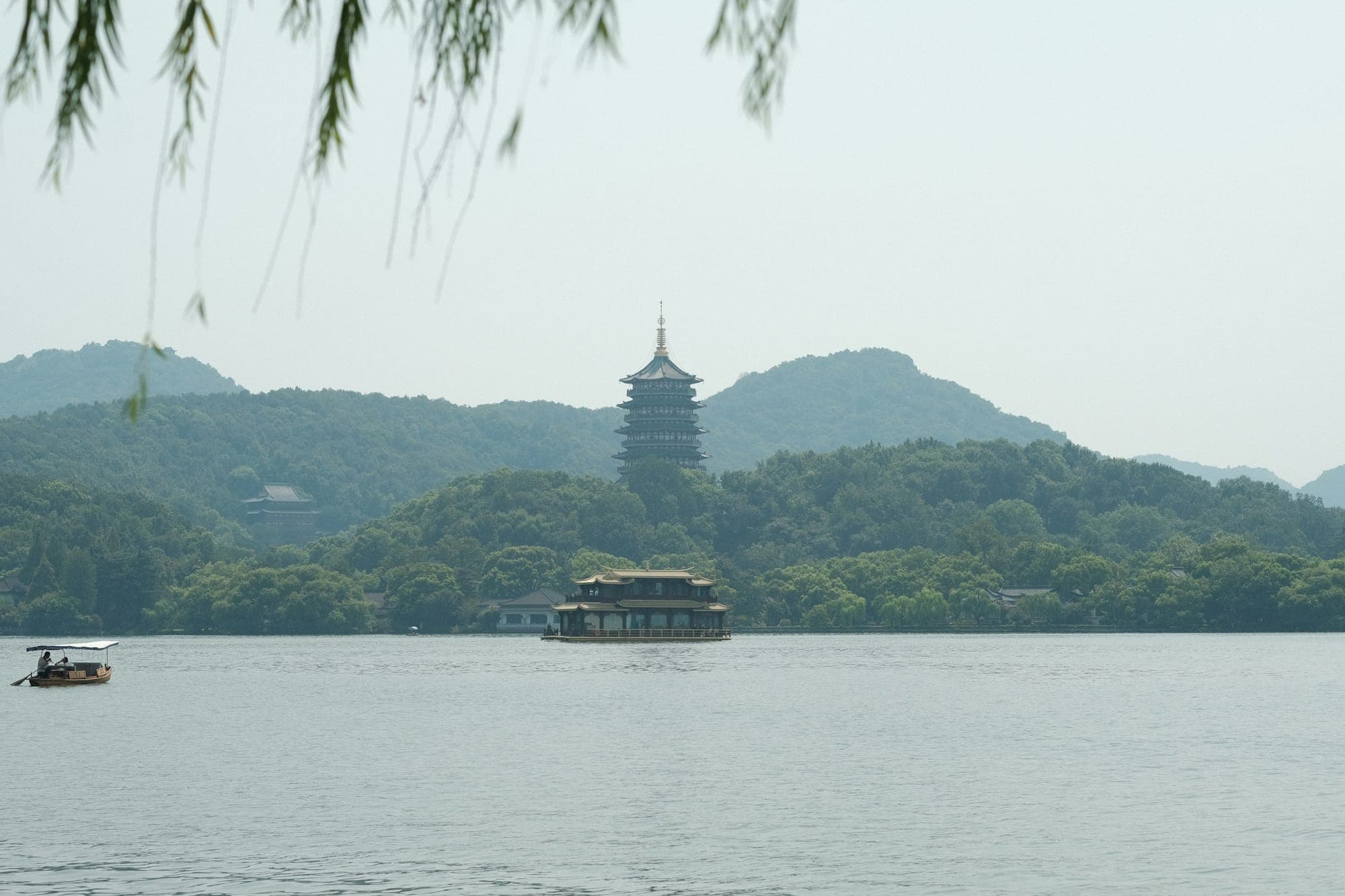Pagoda di Leifeng sopra il Lago dell'Ovest, Hangzhou