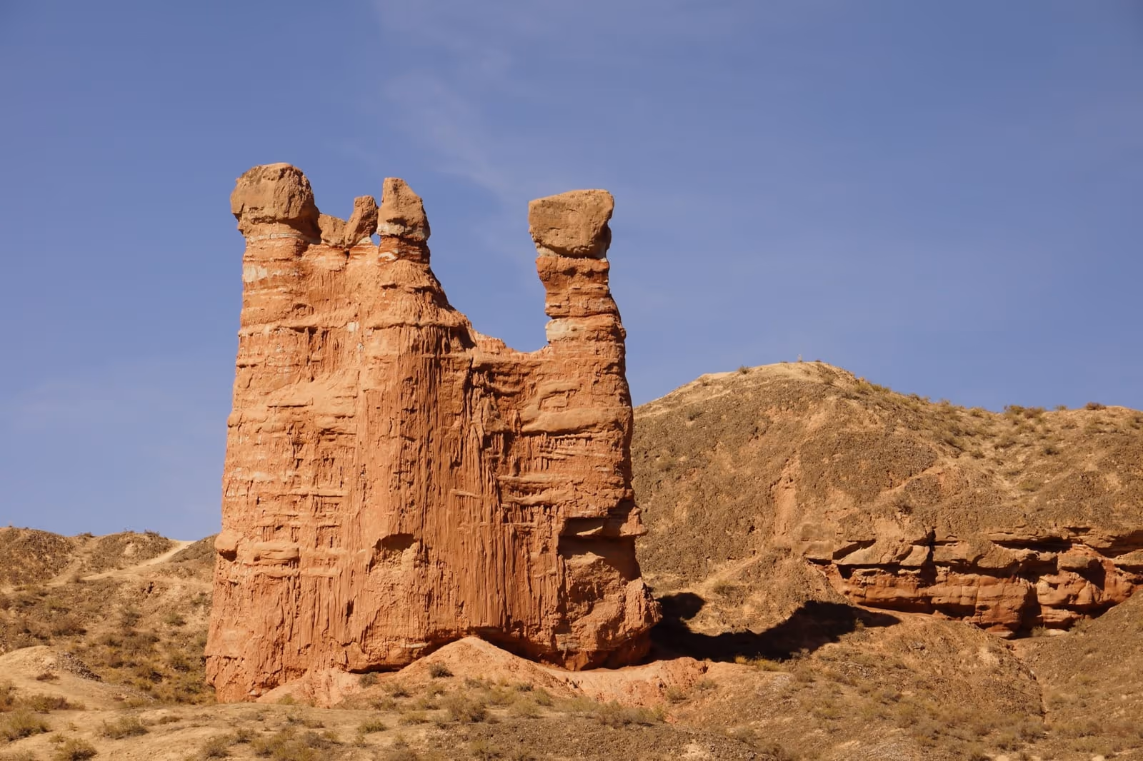 Zhangye Danxia landscape — dramatic terrain representing China hiking scale